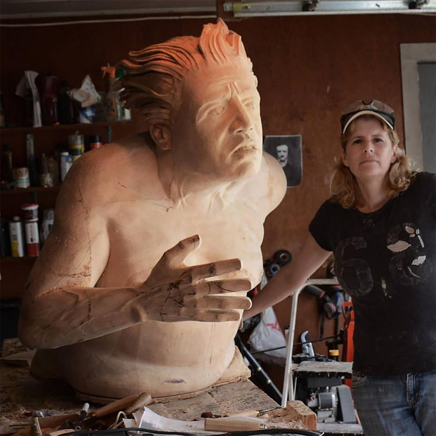 I Made This Wood Sculpture Of Gut Check I Made This Wood Sculpture Of Gut Check