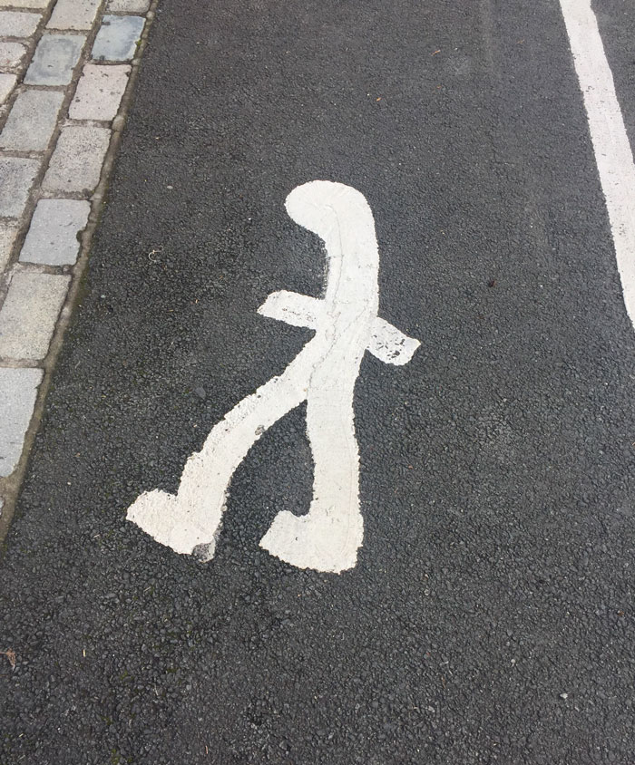 This Painting In The Pedestrian Lane