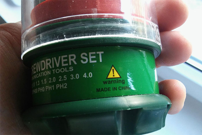 "Warning - Made In China"