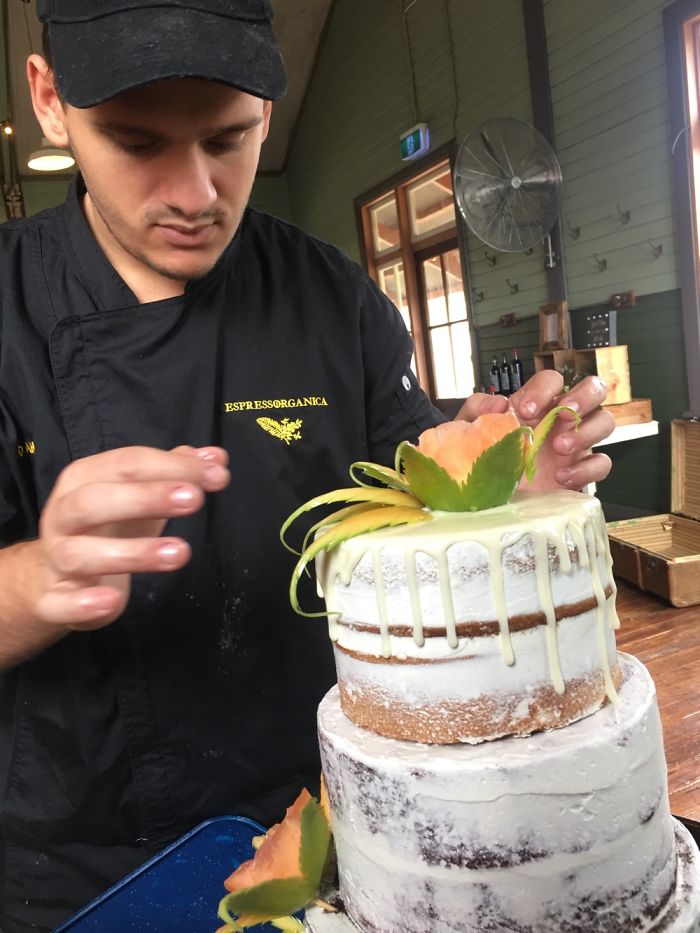 I’ve Transformed A Paw Paw Into Flowers In Only 10 Minutes To Decorate A Special Wedding Cake In Sydney I’ve Transformed A Paw Paw Into Flowers In Only 10 Minutes To Decorate A Special Wedding Cake In Sydney