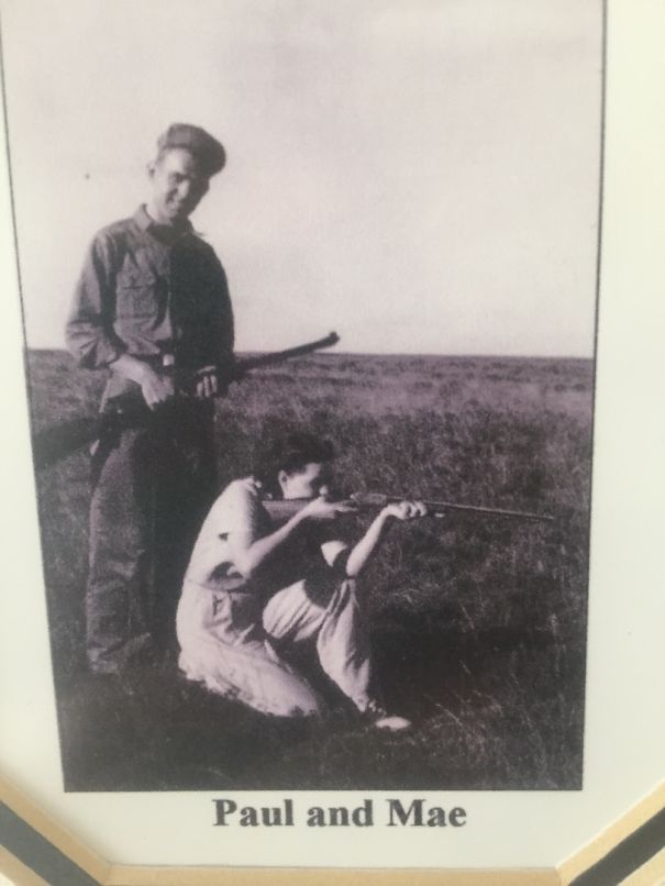 Nanny & Pappy Just Playing With Guns