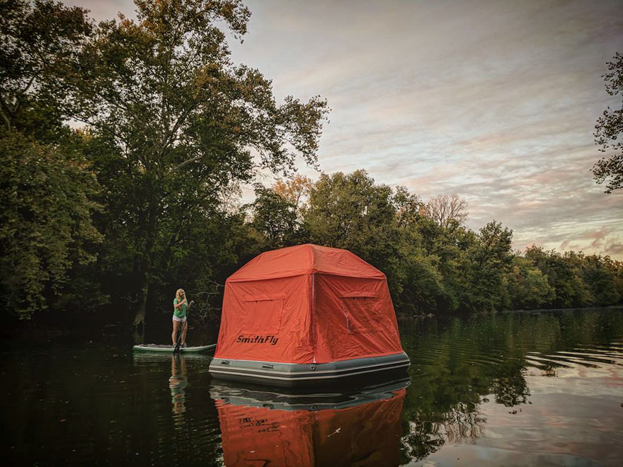 This Floating Tent Is Every Camper's Dream (Or Nightmare) Come True This Floating Tent Is Every Camper's Dream (Or Nightmare) Come True