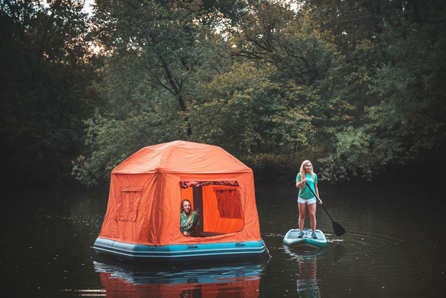 This Floating Tent Is Every Camper's Dream (Or Nightmare) Come True