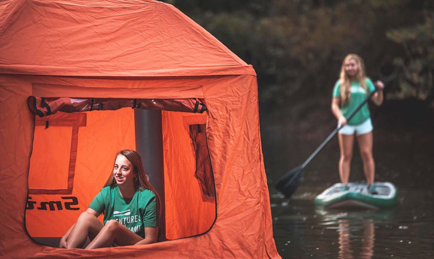 This Floating Tent Is Every Camper's Dream (Or Nightmare) Come True This Floating Tent Is Every Camper's Dream (Or Nightmare) Come True