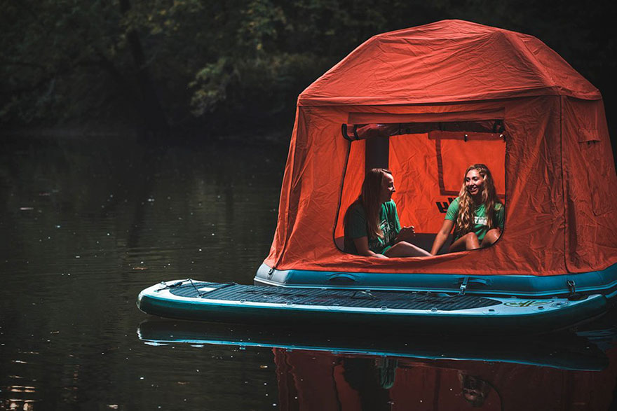 This Floating Tent Is Every Camper's Dream (Or Nightmare) Come True This Floating Tent Is Every Camper's Dream (Or Nightmare) Come True
