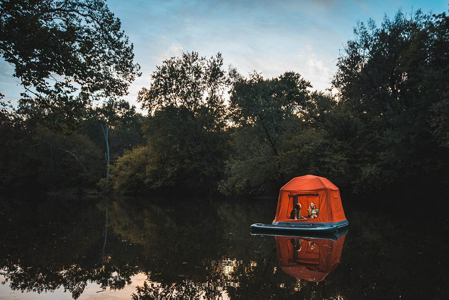 This Floating Tent Is Every Camper's Dream (Or Nightmare) Come True