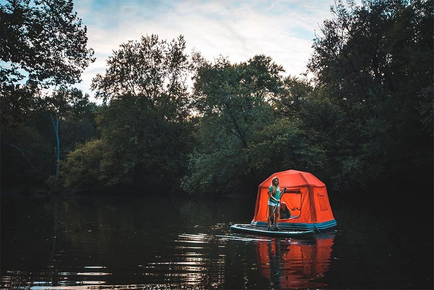 This Floating Tent Is Every Camper's Dream (Or Nightmare) Come True This Floating Tent Is Every Camper's Dream (Or Nightmare) Come True
