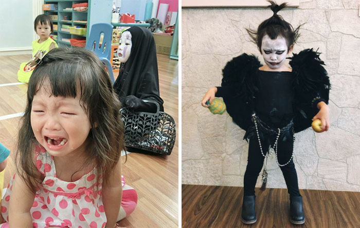Esta niña taiwanesa triunfó el año pasado en Halloween con su disfraz de Sin Rostro, este año sorprende a todos otra vez