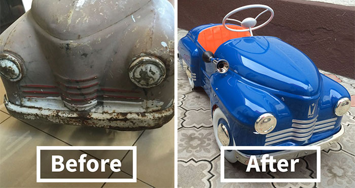 Russian Man Restores Child Pedal Vehicles From USSR-Times, And The Result Looks Amazing