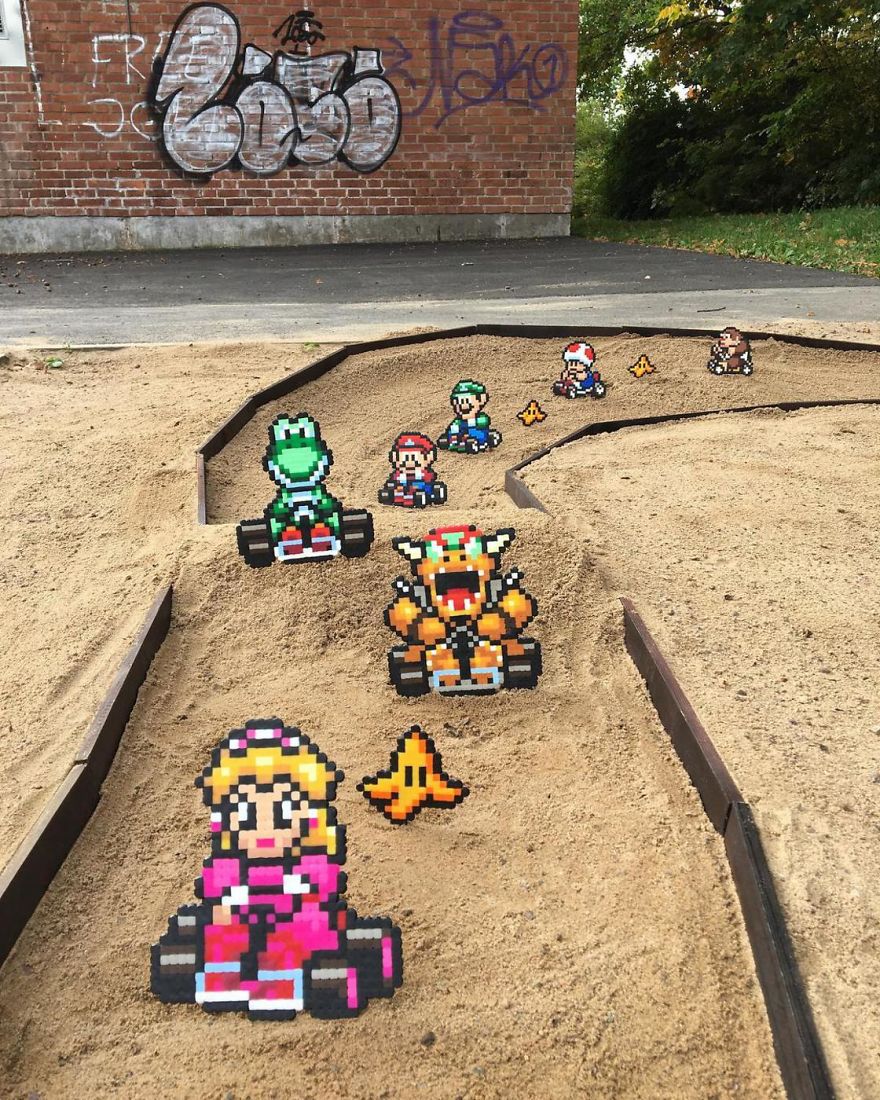 Artist Mixes Pixel Art With Reality And The Result Was Really Fun