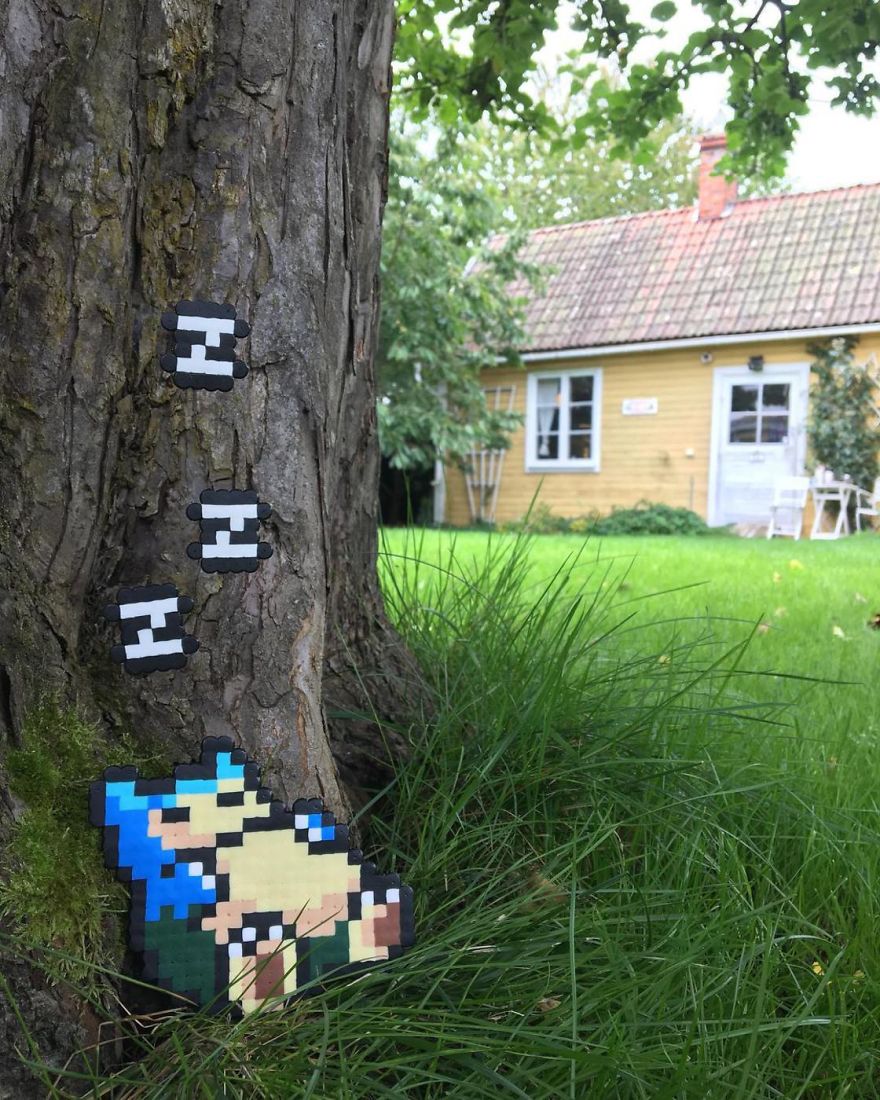Artist Mixes Pixel Art With Reality And The Result Was Really Fun