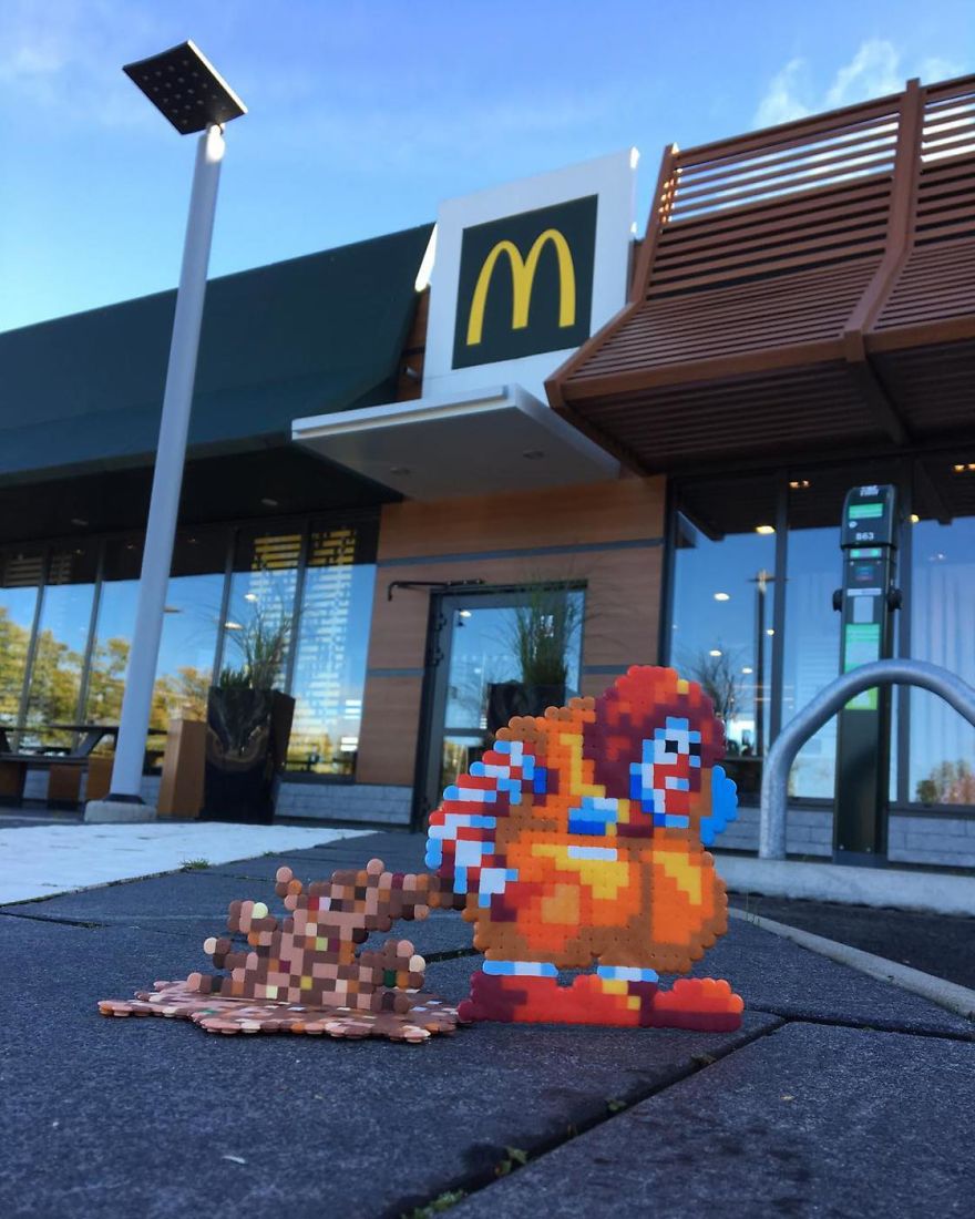 Artist Mixes Pixel Art With Reality And The Result Was Really Fun