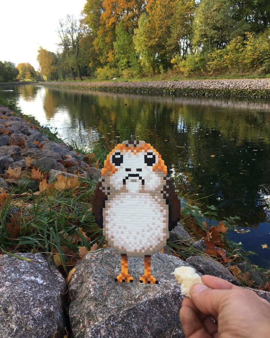 Artist Mixes Pixel Art With Reality And The Result Was Really Fun