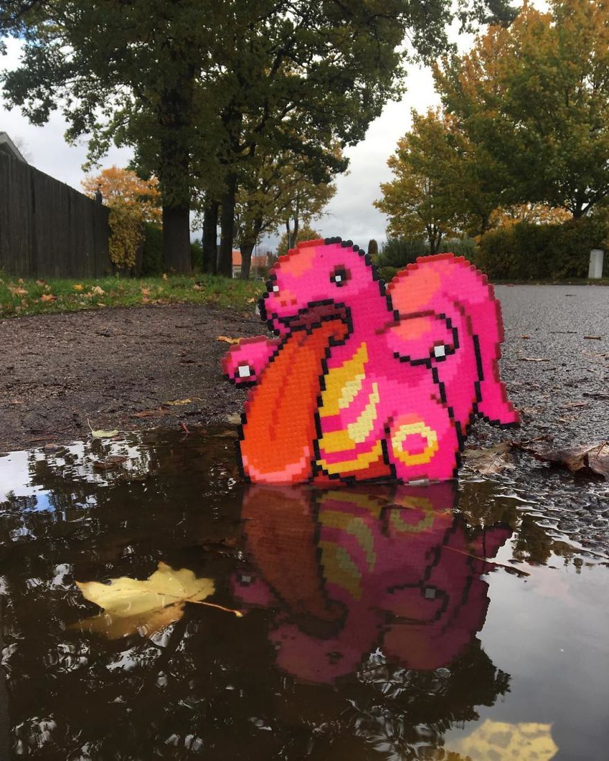 Artist Mixes Pixel Art With Reality And The Result Was Really Fun