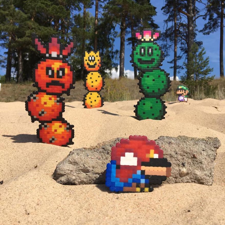 Artist Mixes Pixel Art With Reality And The Result Was Really Fun