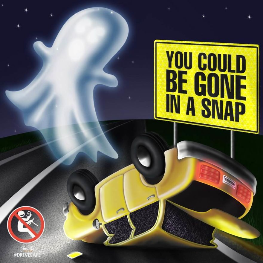 Distracted Drivers Warned They Could Be Gone In An Insta