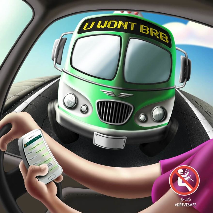 Distracted Drivers Warned They Could Be Gone In An Insta Distracted Drivers Warned They Could Be Gone In An Insta