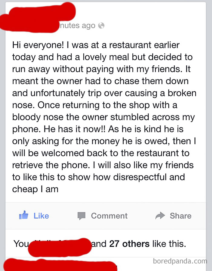 Restaurant Owner's Instant Karma