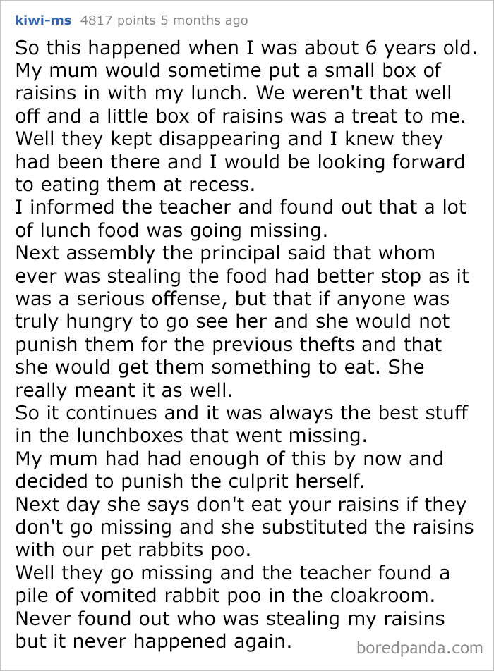 Beware Of The Raisins