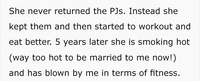 Guy Gets His Wife Too-Small PJ's By Accident, And It Ends Up Changing Her Life Guy Gets His Wife Too-Small PJ's By Accident, And It Ends Up Changing Her Life