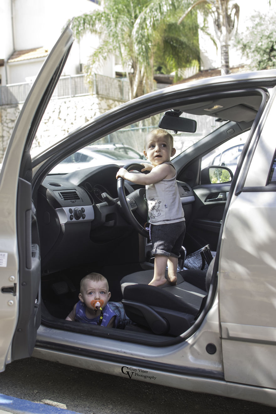 The Kids Are Already Taking The Car For A Ride
