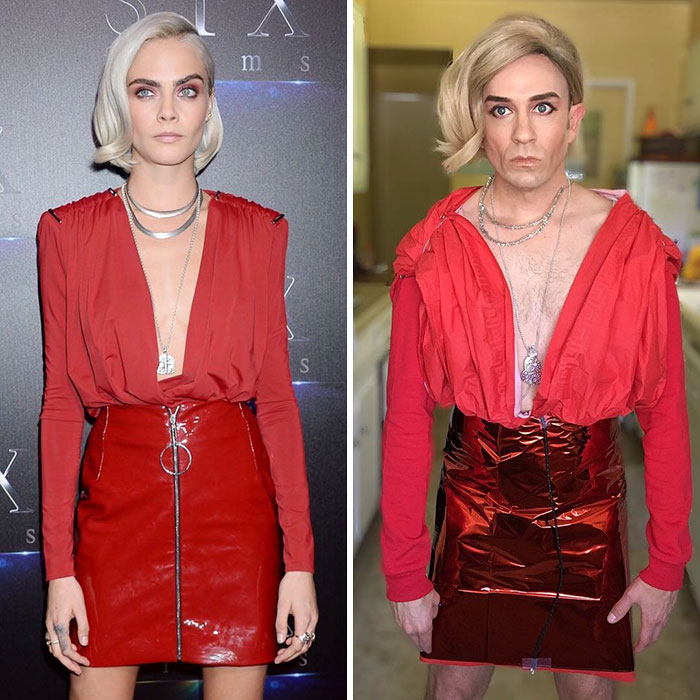 Tom Lenk As Cara Delevingne