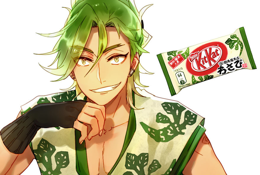 Illustrator Transform The Kit Kat Flavors Into Fantastic Anime Characters