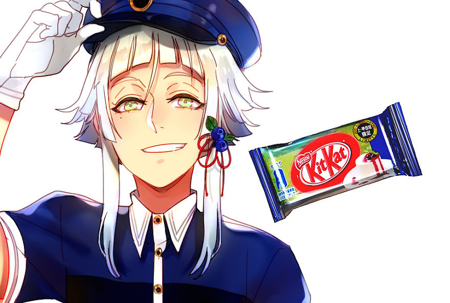 Illustrator Transform The Kit Kat Flavors Into Fantastic Anime Characters