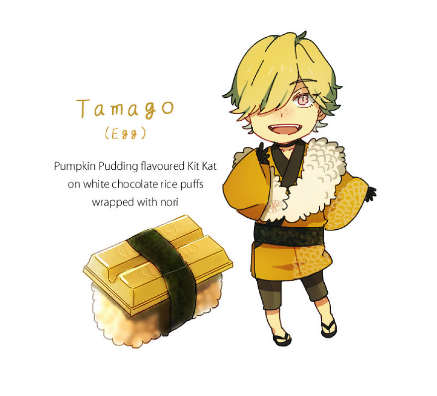 Illustrator Transform The Kit Kat Flavors Into Fantastic Anime Characters