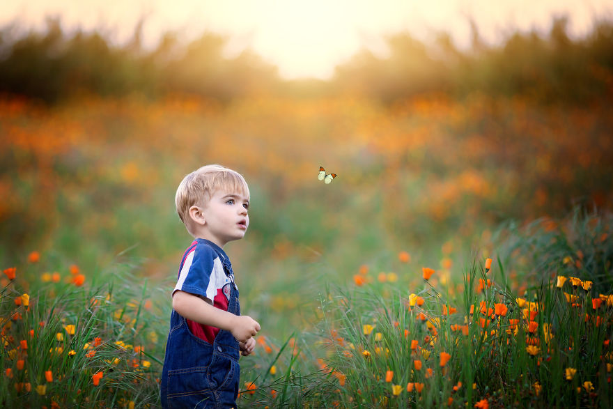 Photographer Uses Butterflies To Create A New Mini Photo Series Out Of Old "Unusable" Images Photographer Uses Butterflies To Create A New Mini Photo Series Out Of Old "Unusable" Images