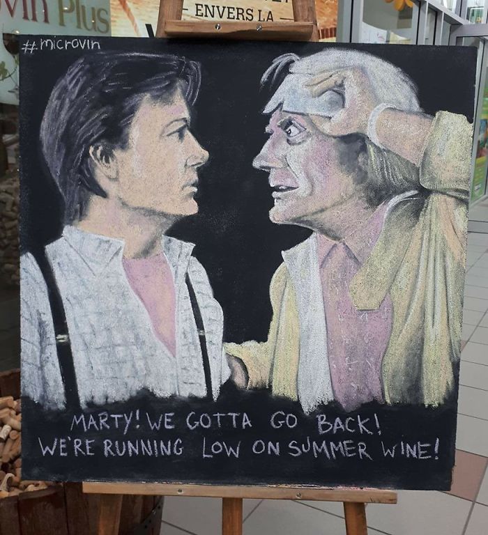 The Microbrewery Next To Where I Work Always Has The Best Chalk-Drawing Ads