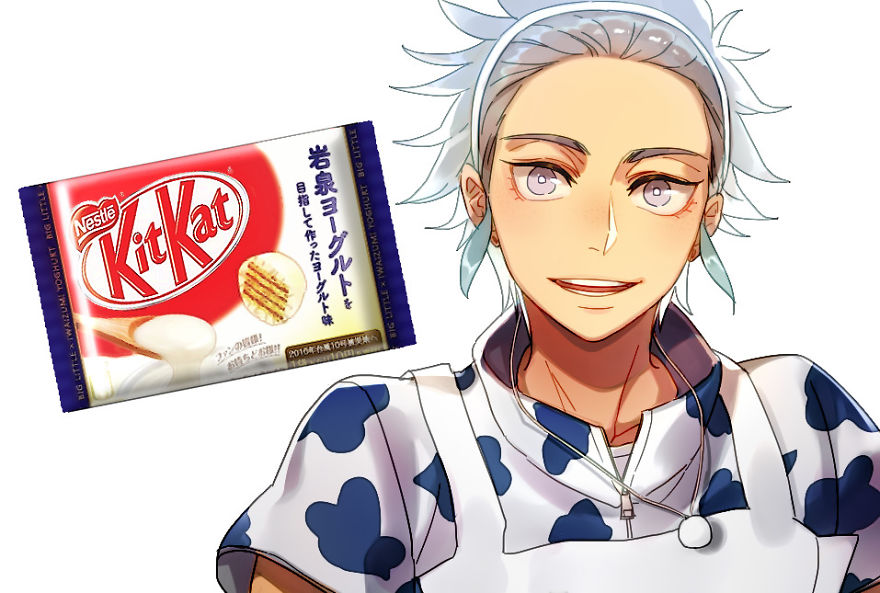 Illustrator Transform The Kit Kat Flavors Into Fantastic Anime Characters