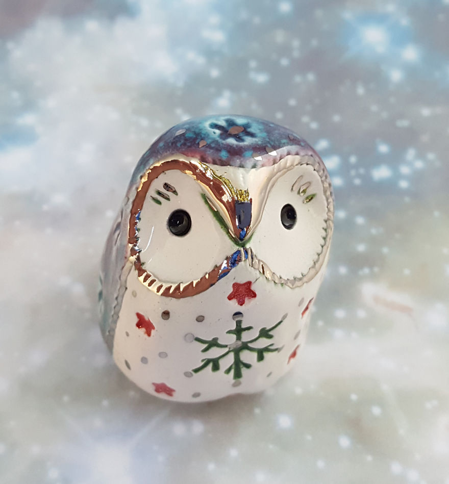 White Gold Owl