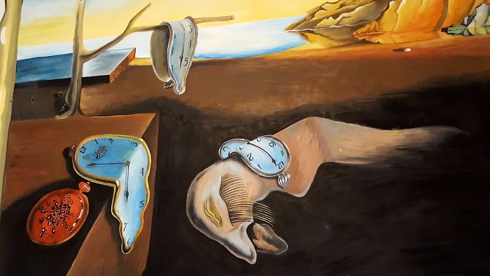 My Mom Painted Salvador Dali’s Most Famous Painting On The Wall