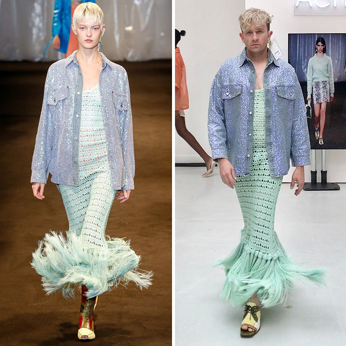 Tom Lenk As Acne Studios Model