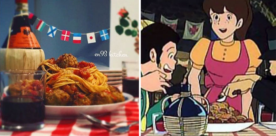 Spaghetti Meatballs From The Castle Of Cagliostro
