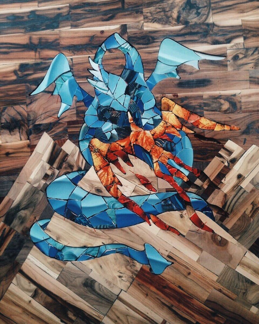 How To Make A Unique Mosaic Picture From Wood And Ceramic Tiles How To Make A Unique Mosaic Picture From Wood And Ceramic Tiles