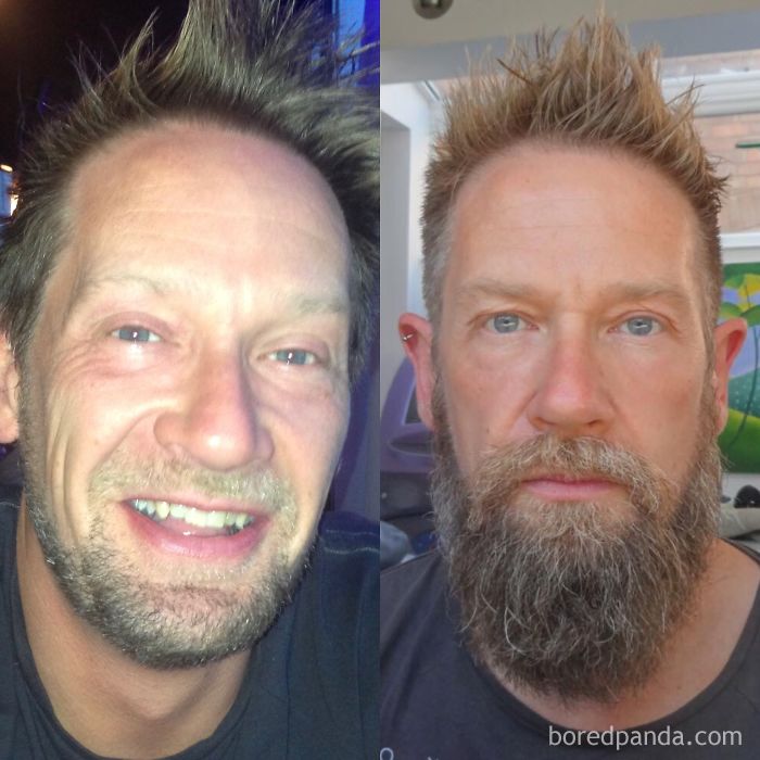 4 Years Of A Difference .. 1st Pic 2013; 2nd Pic With Beard 2017