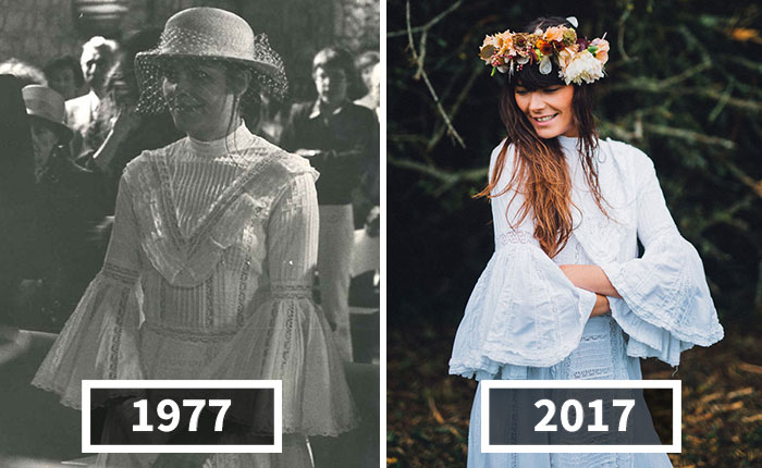 40 Years Later, Daughter Decides To Give Her Mother’s Wedding Dress A Second Life