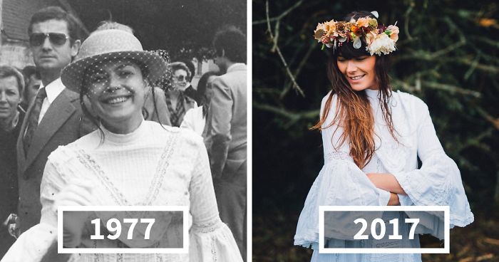 40 Years Later, Daughter Decides To Give Her Mother’s Wedding Dress A Second Life