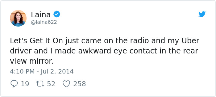 Awkward Eye Contact With My Uber Driver