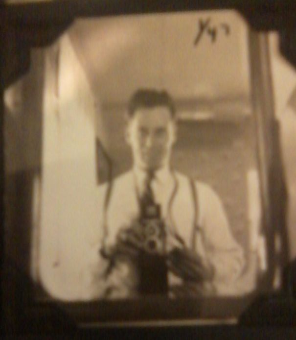 Taught My 96-Year-Old Grandfather The Word "Selfie" Today After He Showed Me A Picture Of Himself From 1947. You're Awesome, Grampy