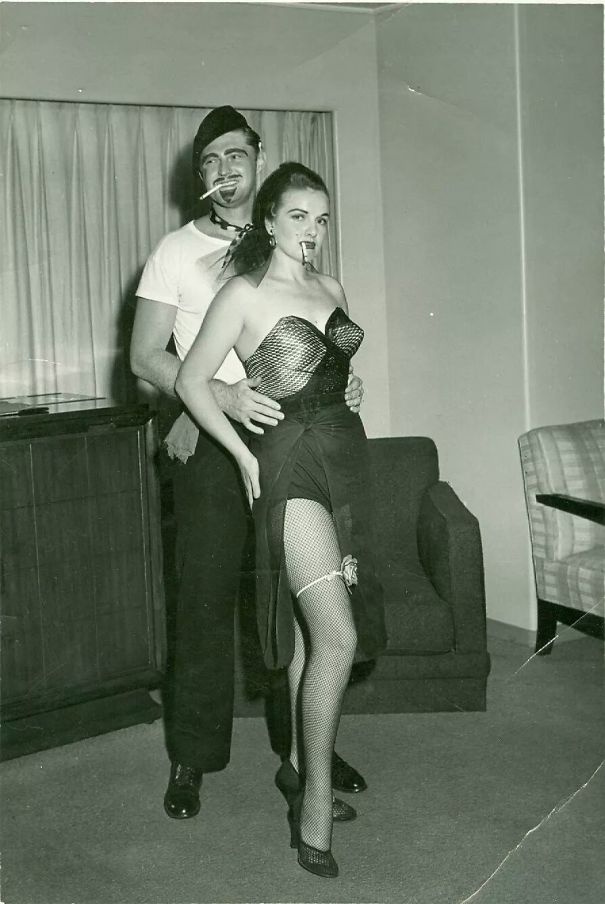 My Best Friend's Grandparents Dressed Up For A Costume Party On A Cruise Ship In 1954
