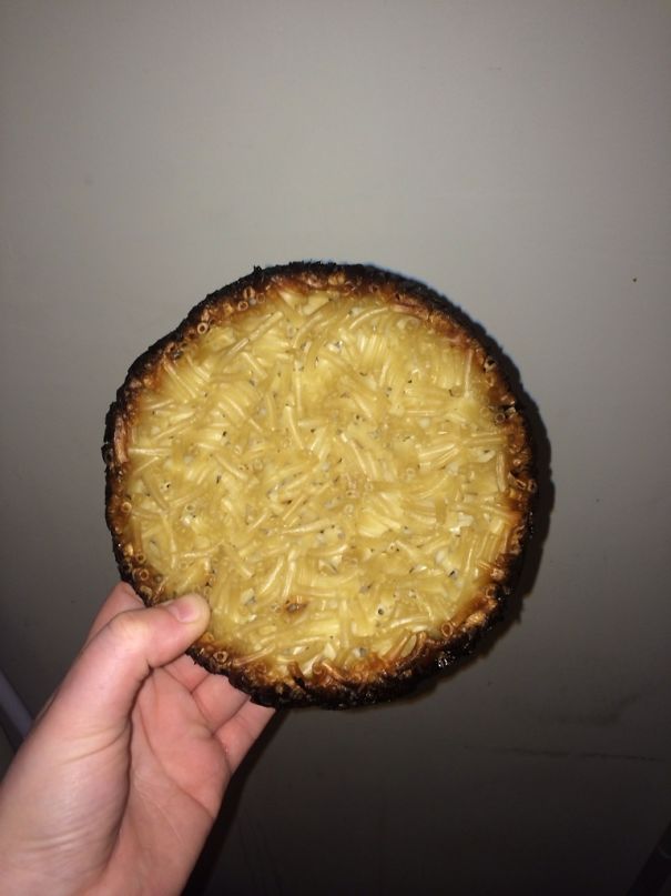 I Got Drunk And Tried To Make Mac And Cheese Last Night But I Accidentally Passed Out On The Couch For 3 Hours