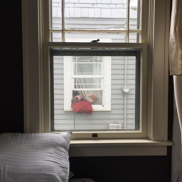 My Drunk Neighbor Waking Up For A Smoke Break