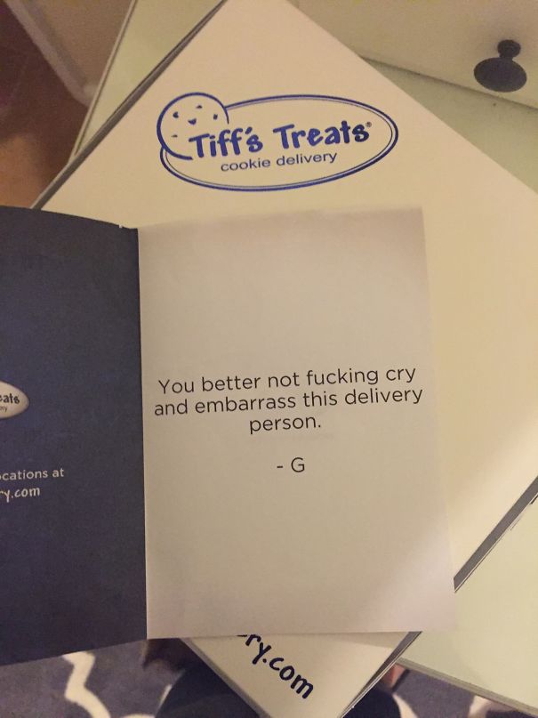 My Boyfriend Had Cookies Delivered To Me While I Was Studying