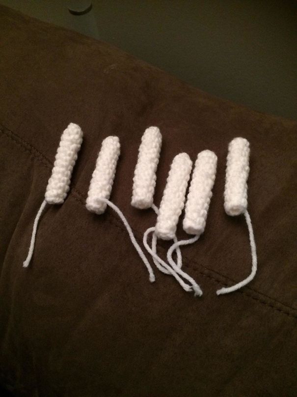 Made The Arms For Some Ghosts Today. Boyfriend Asked Why I Would Want To Make My Own Tampons