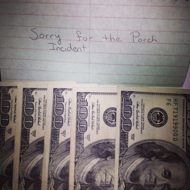 Random Drunk Guy Urinated On My Porch And Tried Entering The House At 4am A Couple Weeks Ago... Got This In The Mail Today