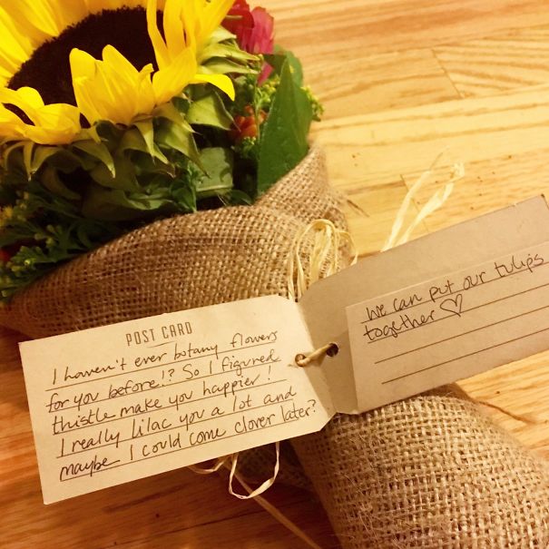 I Recently Sent My Boyfriend A Pizza With A Punny Message Attached. He Responded With This