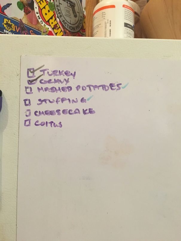My Husband Added A Task To My Pre-Thanksgiving Checklist